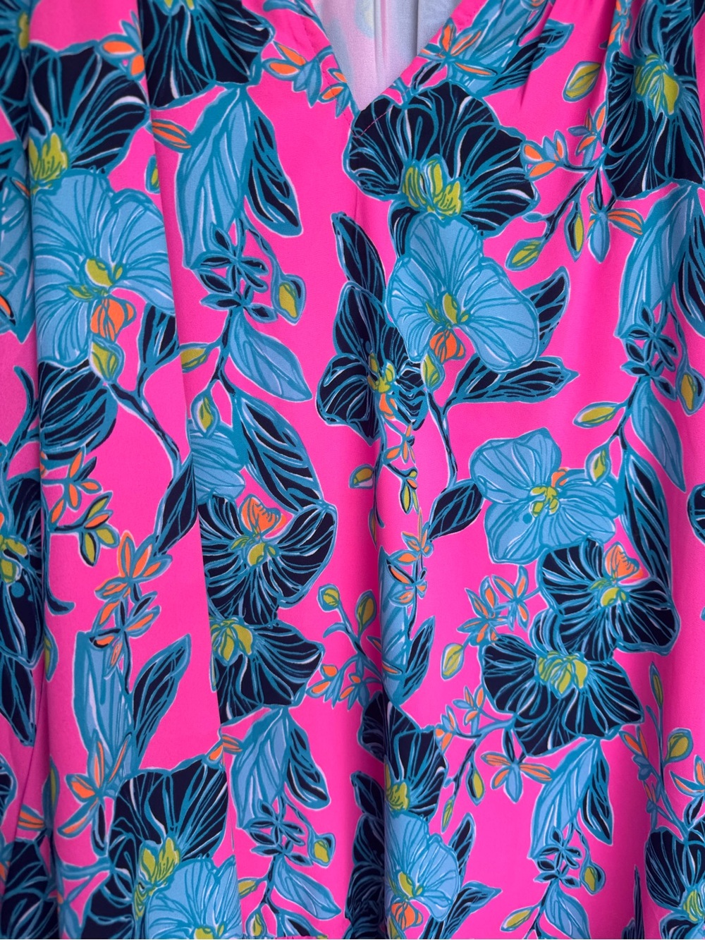 Lilly Pulitzer “Lucee” Pink Floral Tunic Dress Size M - Picture 7 of 7